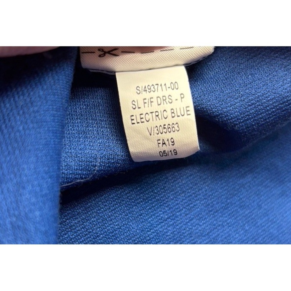 Gap Royal Blue Fit and Flare Ponte Flutter Hem Dress Size 2 Stretch Classic Chic - Picture 4 of 13
